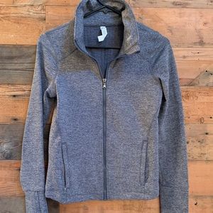 Under armor cold weather zip up with thumb holes